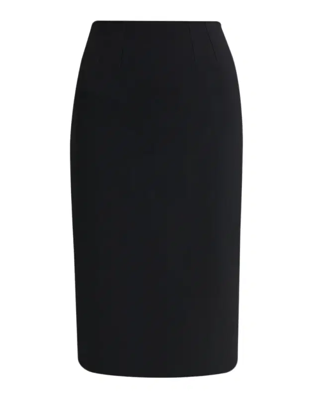 Dolce & Gabbana Double Crepe Sheath Midi Skirt