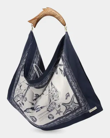 Farm Rio Coastal-Print Medium Scarf Bag | Thumbnail 2