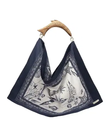 Farm Rio Coastal-Print Medium Scarf Bag | Thumbnail 1