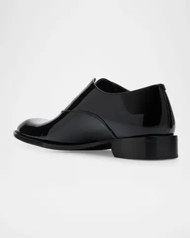 Saint Laurent Men's Milton Patent Leather Slip-On Oxfords | Thumbnail 4