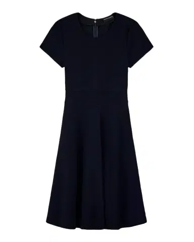 Emporio Armani Textured Knit A-Line Midi Dress | Thumbnail 1 Emporio Armani Textured Knit A-Line Midi Dress | Thumbnail 1