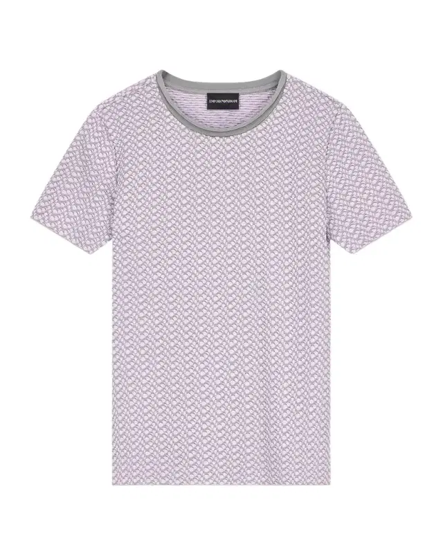 Emporio Armani Abstract Knit Rolled-Neck Sweater