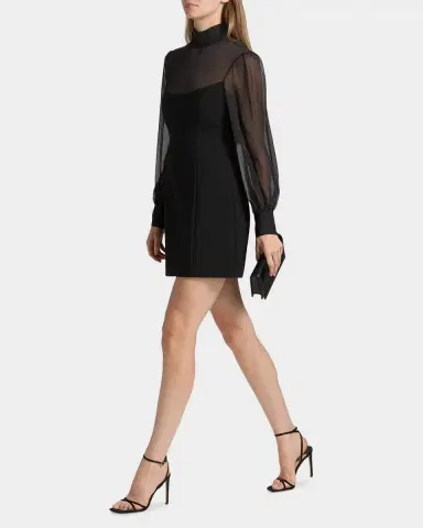 Cinq à Sept Fili Mesh Tieneck Mini Dress | Thumbnail 2