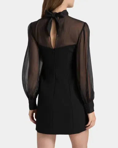 Cinq à Sept Fili Mesh Tieneck Mini Dress | Thumbnail 3