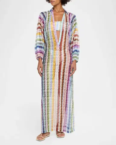 Missoni Zig Zag Knit Maxi Dress Coverup | Thumbnail 2