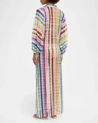 Missoni Zig Zag Knit Maxi Dress Coverup | Thumbnail 3