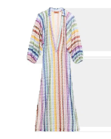 Missoni Zig Zag Knit Maxi Dress Coverup | Thumbnail 5