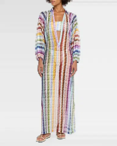 Missoni Zig Zag Knit Maxi Dress Coverup | Thumbnail 6