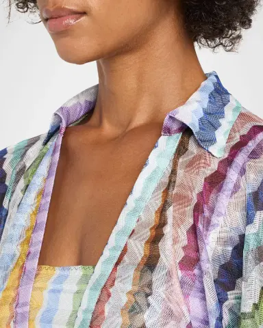 Missoni Zig Zag Knit Maxi Dress Coverup | Thumbnail 8
