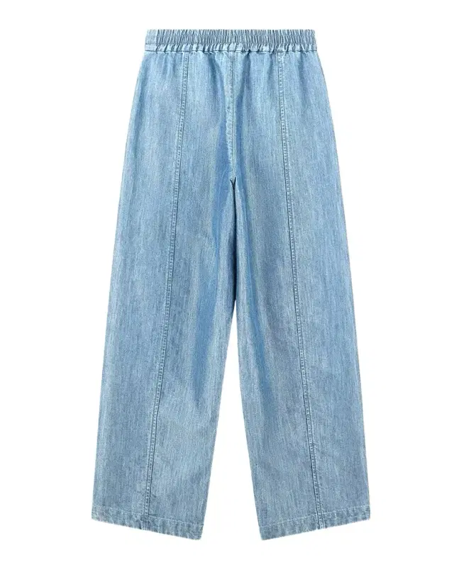 Emporio Armani Wide-Leg Denim Palazzo Trousers