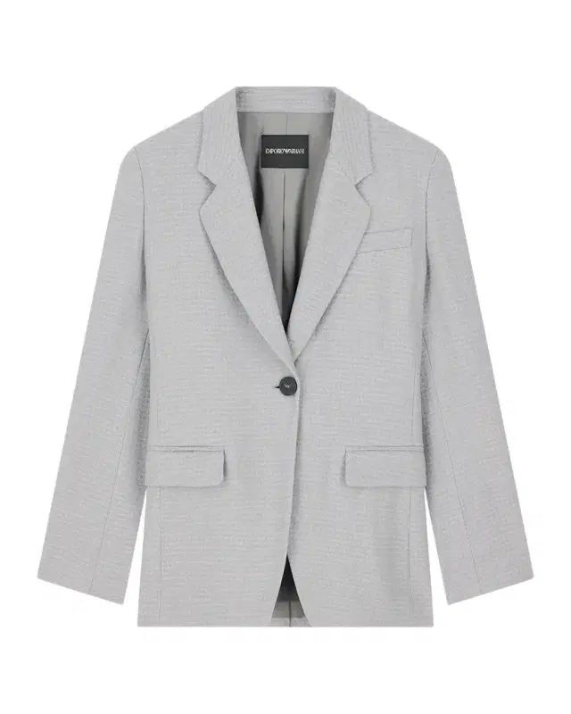 Emporio Armani Single-Breasted Houndstooth Blazer