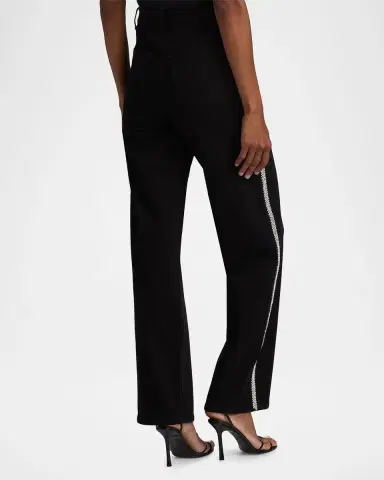 Generation Love Erika Crystal-Embellished High-Rise Wide-Leg Jeans | Thumbnail 3