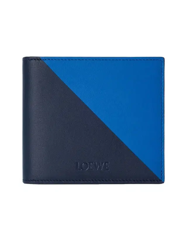 LOEWE Men 's Flag Leather Bifold Wallet