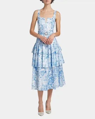 Generation Love Celeste Floral Cotton Poplin Midi Dress | Thumbnail 4