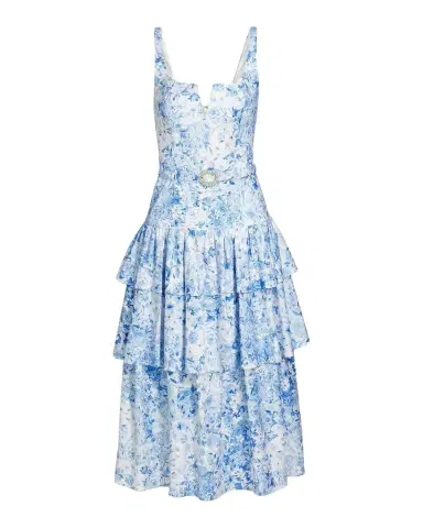 Generation Love Celeste Floral Cotton Poplin Midi Dress | Thumbnail 1