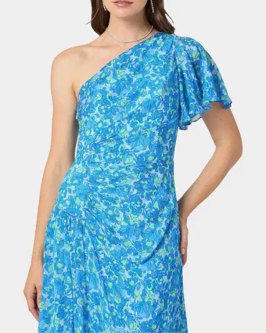 Shoshanna Latissa One-Shoulder Maxi Dress | Thumbnail 4 Shoshanna Latissa One-Shoulder Maxi Dress | Thumbnail 4