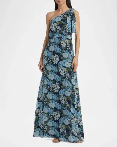 SACHIN BABI Chelsea Floral One-Shoulder Gown | Thumbnail 2