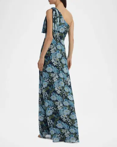 SACHIN BABI Chelsea Floral One-Shoulder Gown | Thumbnail 3