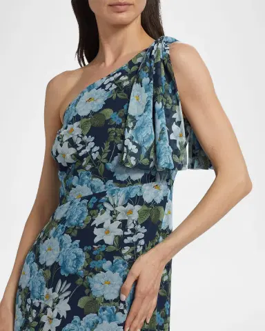 SACHIN BABI Chelsea Floral One-Shoulder Gown | Thumbnail 5