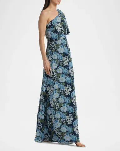 SACHIN BABI Chelsea Floral One-Shoulder Gown | Thumbnail 7
