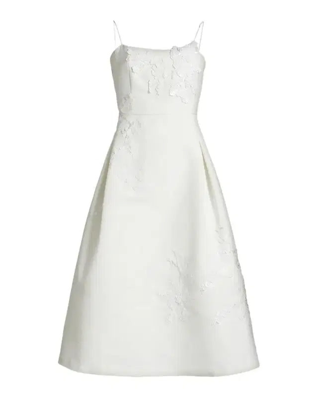 SACHIN BABI Audra Flower-Appliqué Fit-&-Flare Midi Dress