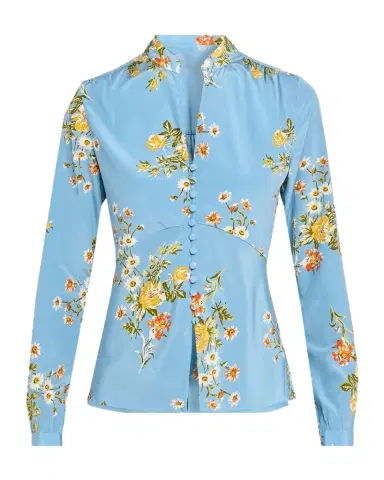 Veronica Beard Fable Floral Silk Blouse | Thumbnail 1