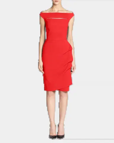 Chiara Boni La Petite Robe Melania Short Off-The-Shoulder Dress | Thumbnail 2