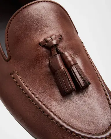 THE ROW Caden Leather Tassel Loafers | Thumbnail 3