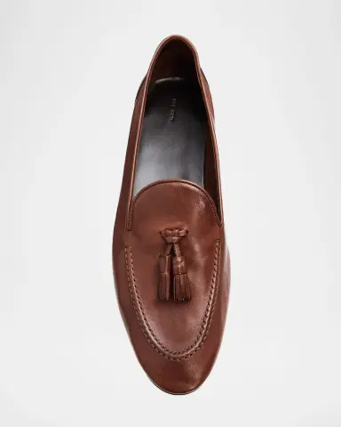 THE ROW Caden Leather Tassel Loafers | Thumbnail 4