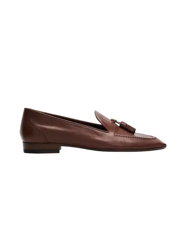 THE ROW Caden Leather Tassel Loafers