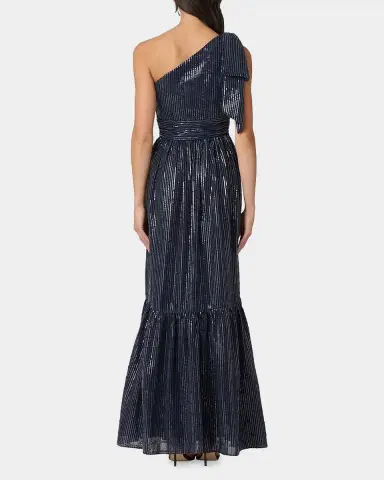 Shoshanna Indigo Sequined One-Shoulder Gown | Thumbnail 3 Shoshanna Indigo Sequined One-Shoulder Gown | Thumbnail 3