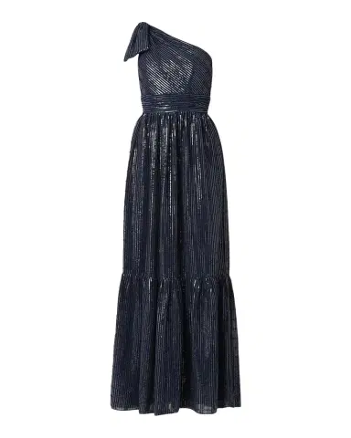 Shoshanna Indigo Sequined One-Shoulder Gown | Thumbnail 1 Shoshanna Indigo Sequined One-Shoulder Gown | Thumbnail 1