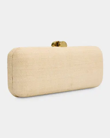 POOLSIDE Summer Embroidered Straw Clutch Bag | Thumbnail 2 POOLSIDE Summer Embroidered Straw Clutch Bag | Thumbnail 2