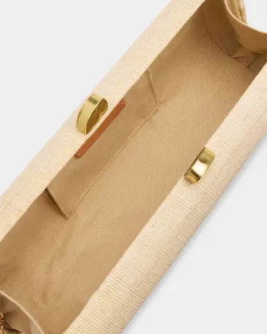 POOLSIDE Summer Embroidered Straw Clutch Bag | Thumbnail 3 POOLSIDE Summer Embroidered Straw Clutch Bag | Thumbnail 3