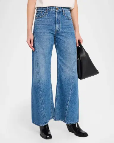 Mother Lil Lemon Twist Wide-Leg Jeans | Thumbnail 4