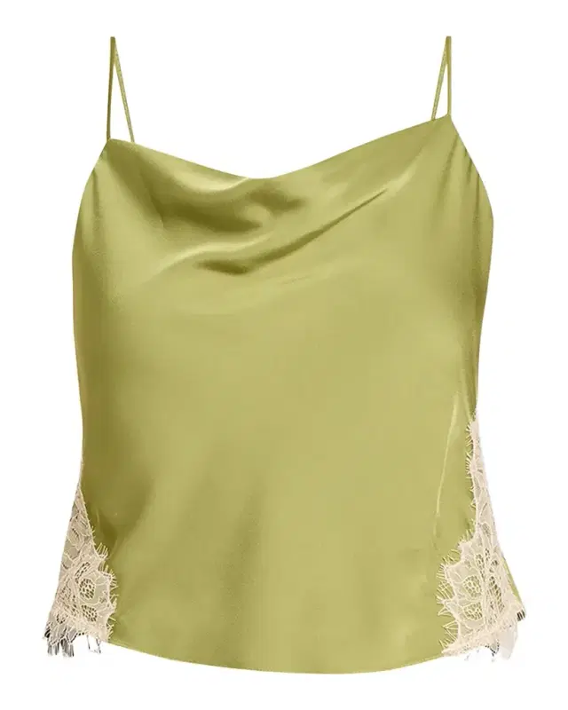 Cinq à Sept Esme Satin Lace-Trim Camisole