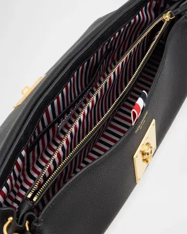 Thom Browne Mrs. Thom Grain Leather Clutch Bag | Thumbnail 9 Thom Browne Mrs. Thom Grain Leather Clutch Bag | Thumbnail 9