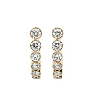 Sophie Bille Brahe Boucle Ensemble 18kt gold earrings with diamonds | Thumbnail 1