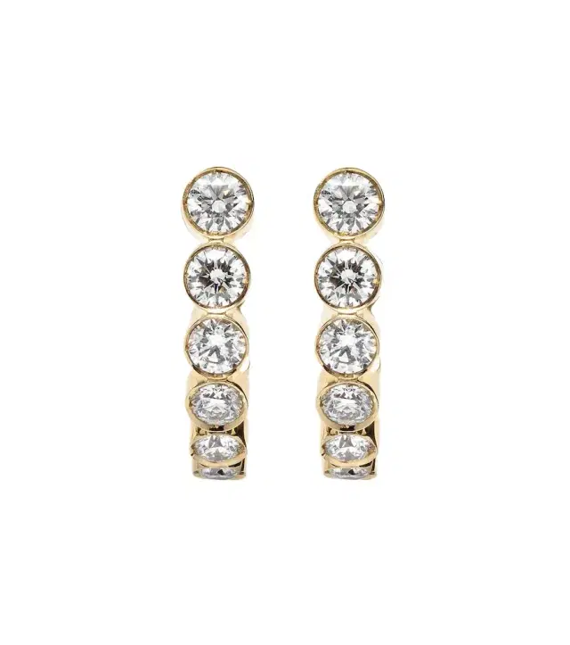 Boucle Ensemble 18kt gold earrings with diamonds