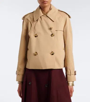 Burberry Double-breasted cotton gabardine jacket | Thumbnail 6