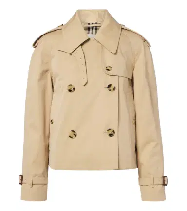 Burberry Double-breasted cotton gabardine jacket | Thumbnail 1