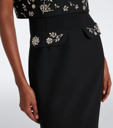 Oscar de la Renta Embellished wool-blend bustier gown | Thumbnail 5 Oscar de la Renta Embellished wool-blend bustier gown | Thumbnail 5