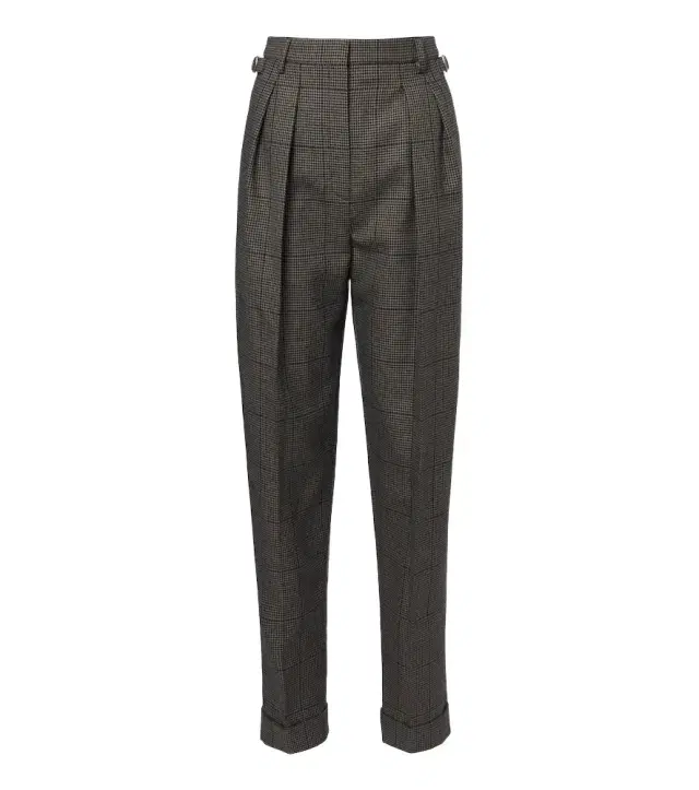 Mugler Checked wool straight pants