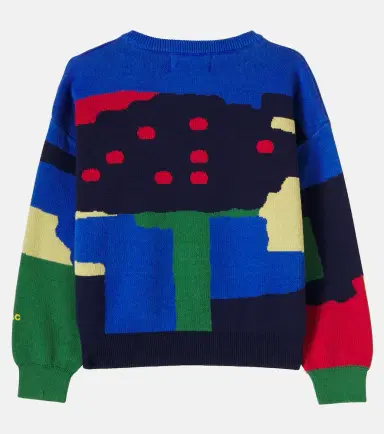 Bobo Choses Paint Forest cotton jacquard sweater | Thumbnail 2