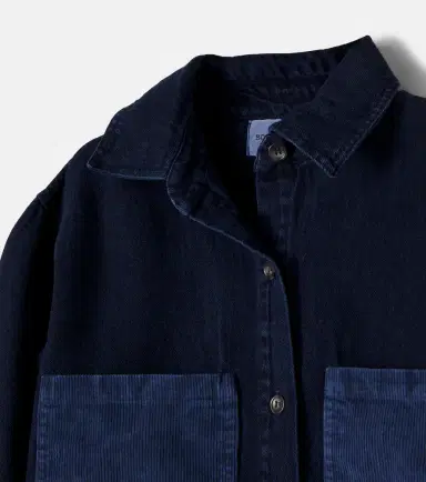 Bobo Choses Corduroy-trimmed denim jacket | Thumbnail 2