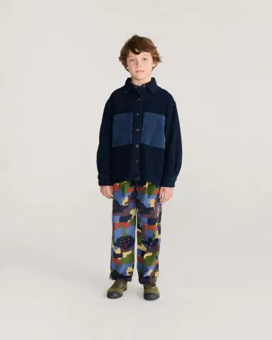Bobo Choses Corduroy-trimmed denim jacket | Thumbnail 5