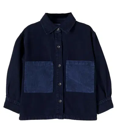 Bobo Choses Corduroy-trimmed denim jacket | Thumbnail 1
