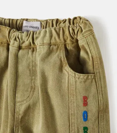 Bobo Choses Embroidered cotton twill pants | Thumbnail 3
