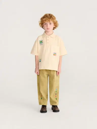 Bobo Choses Embroidered cotton twill pants | Thumbnail 5