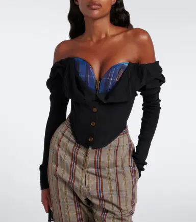 Vivienne Westwood Bea knitted cotton and cashmere cardigan | Thumbnail 2